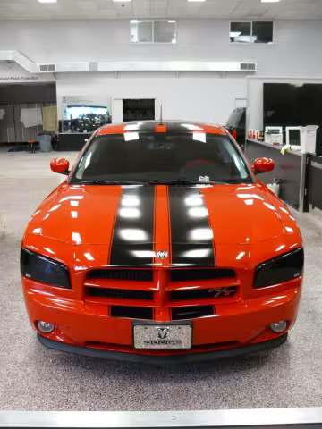 Black Vinyl Racing Stripes