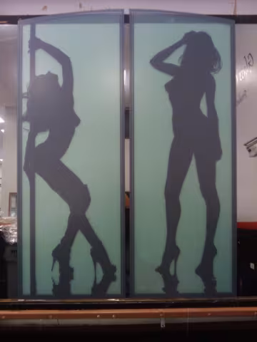 Dancer Silhouette - Frost overlay