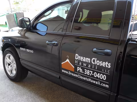Dream Closets Door Vinyl