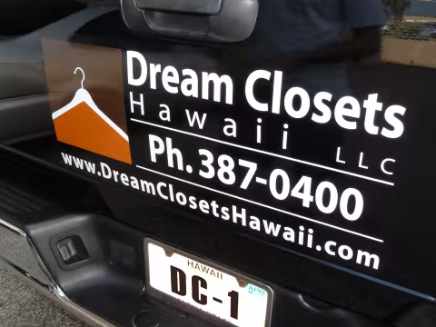 Dream Closets Tail Gate Vinyl