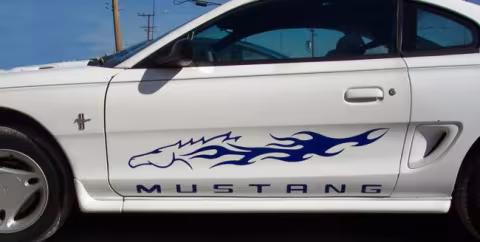 Mustang Side Flame