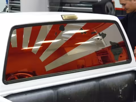 Rising Sun Auto Graphic - transparent